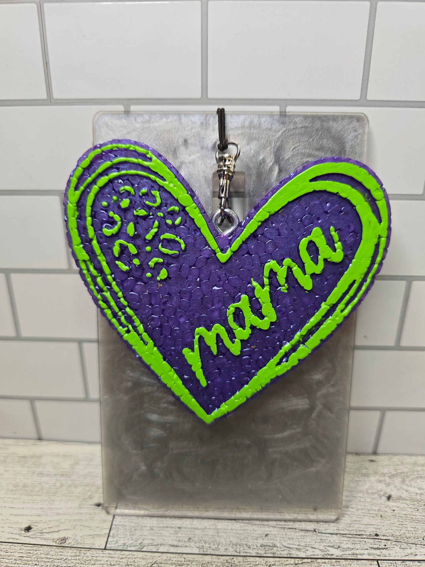 Mama - leopard/heart
