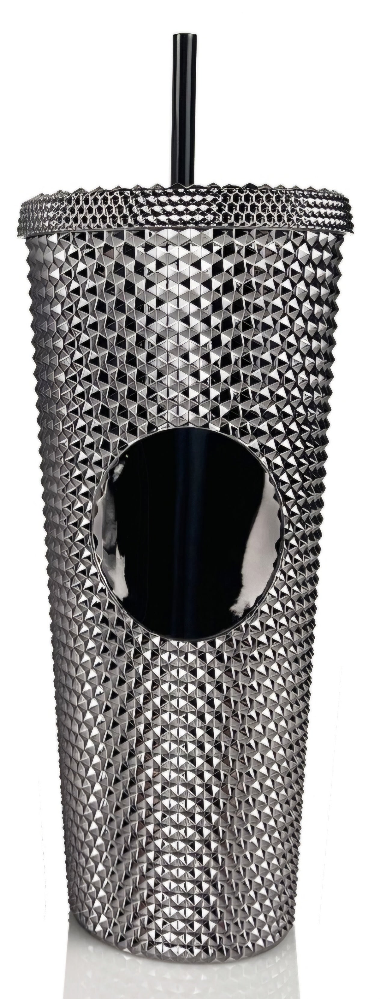 24oz Studded Tumbler Glossy Black