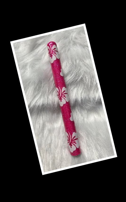 Hibiscus Glitter Pen